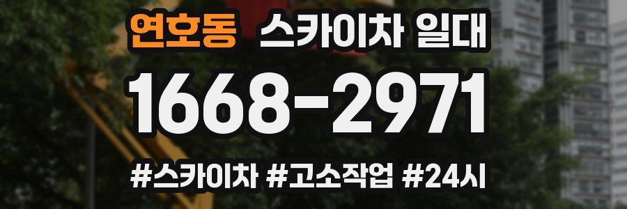 연호동 스카이차 일대