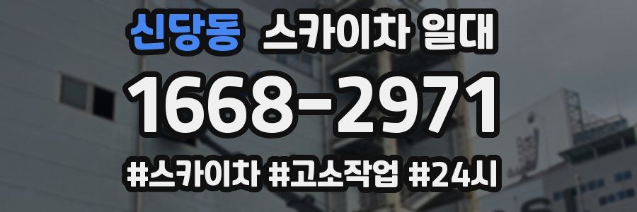신당동 스카이차 일대