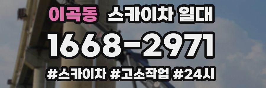 이곡동 스카이차 일대