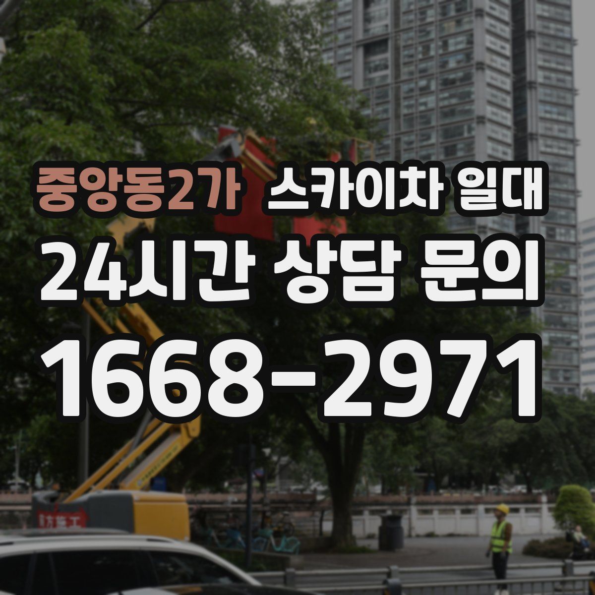 중앙동2가 스카이차 일대