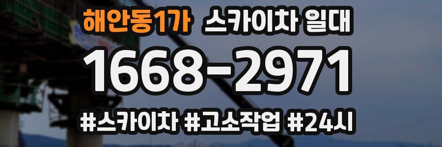 해안동1가 스카이차 일대