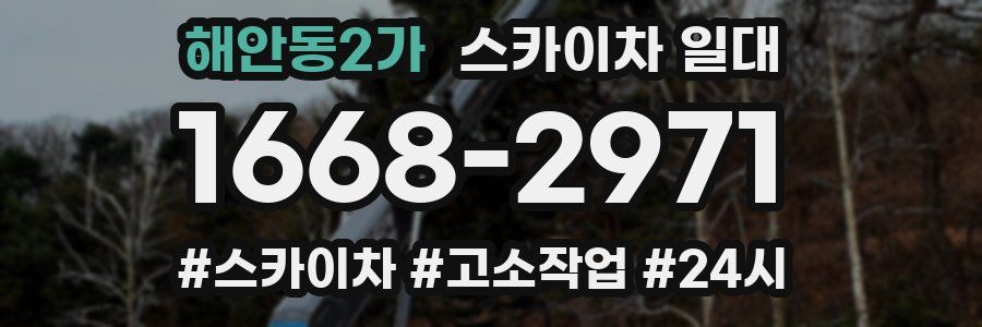 해안동2가 스카이차 일대
