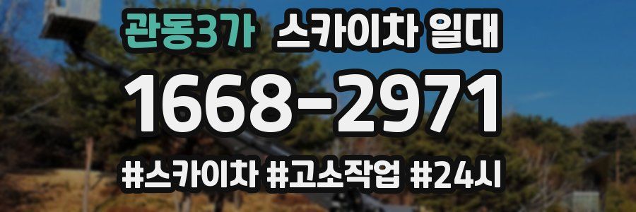 관동3가 스카이차 일대