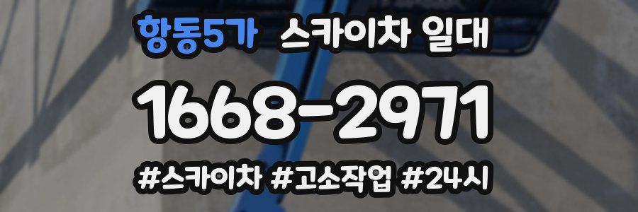 항동5가 스카이차 일대