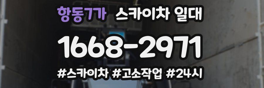 항동7가 스카이차 일대