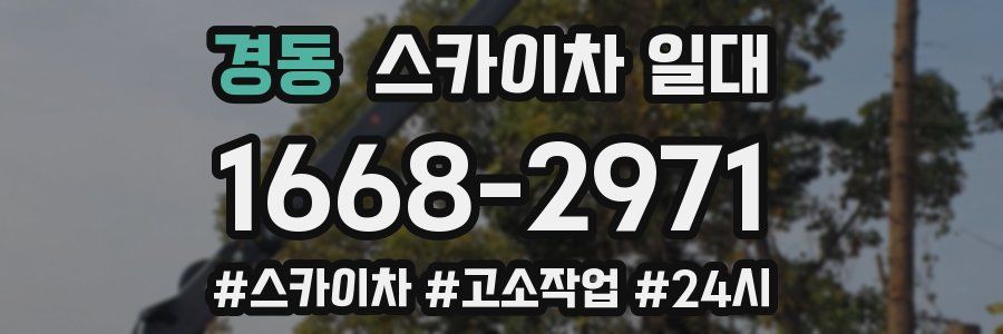 경동 스카이차 일대
