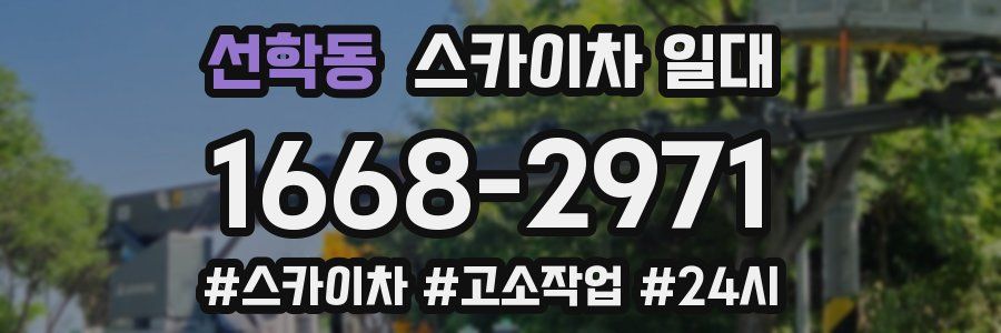 선학동 스카이차 일대