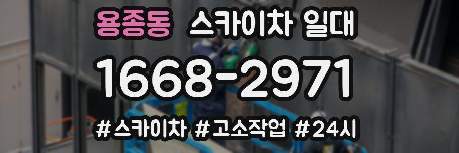 용종동 스카이차 일대