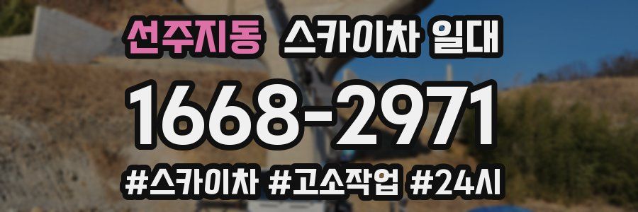 선주지동 스카이차 일대