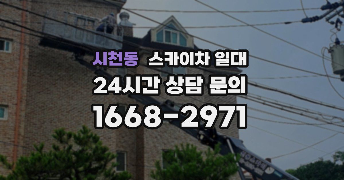 시천동 스카이차 일대