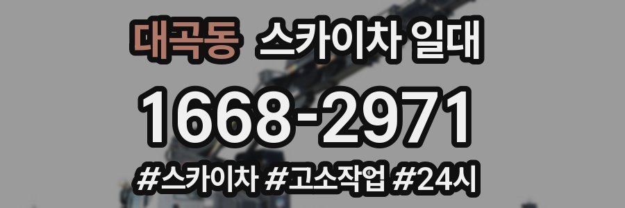 대곡동 스카이차 일대