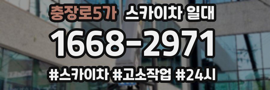 충장로5가 스카이차 일대