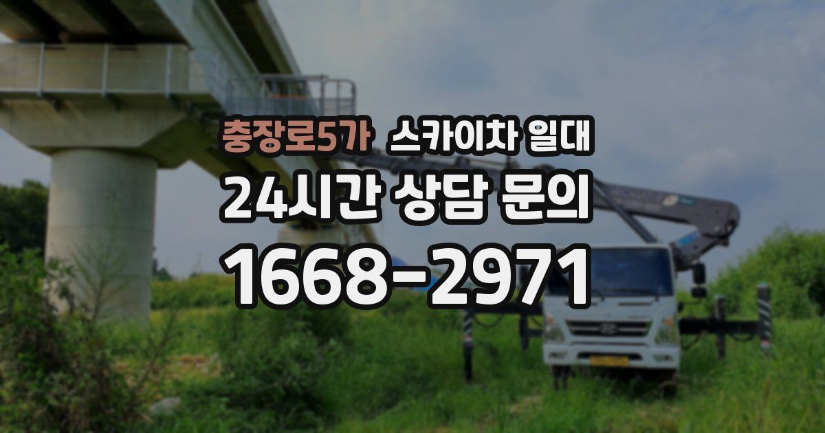충장로5가 스카이차 일대