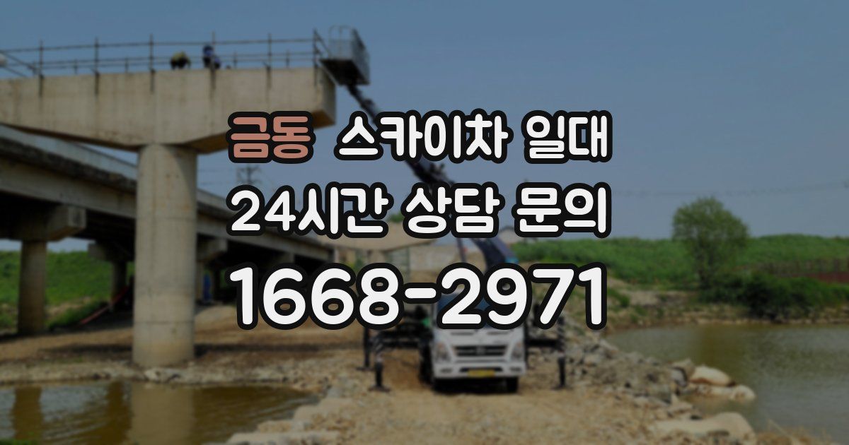금동 스카이차 일대