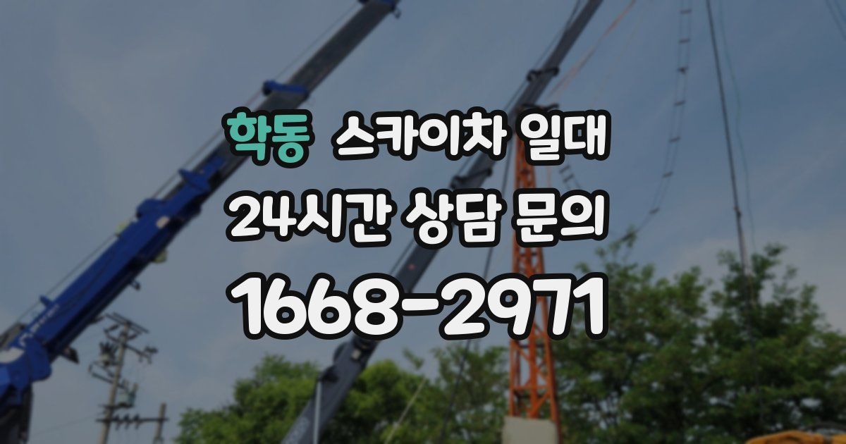 학동 스카이차 일대
