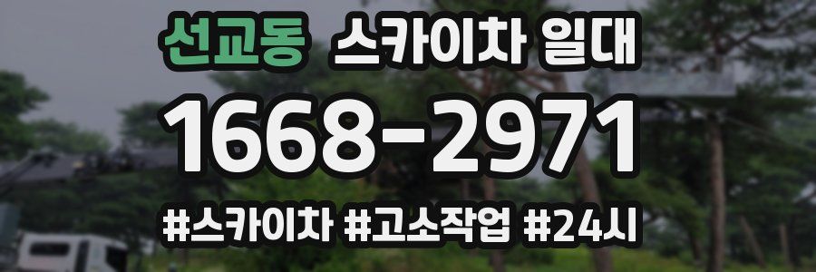 선교동 스카이차 일대