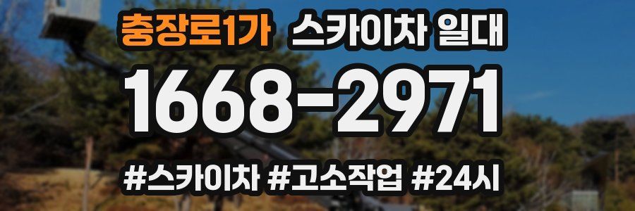 충장로1가 스카이차 일대