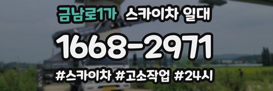 금남로1가 스카이차 일대