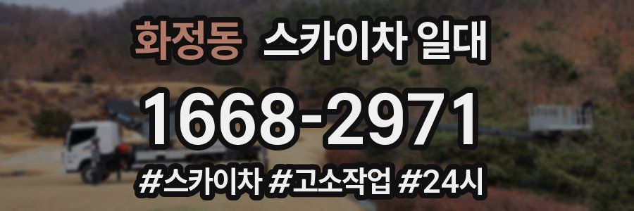 화정동 스카이차 일대