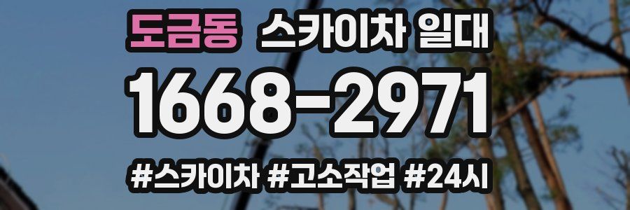 도금동 스카이차 일대