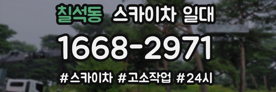 칠석동 스카이차 일대
