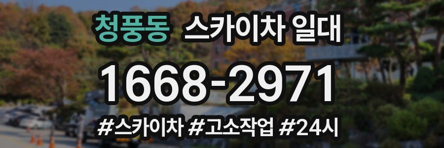청풍동 스카이차 일대