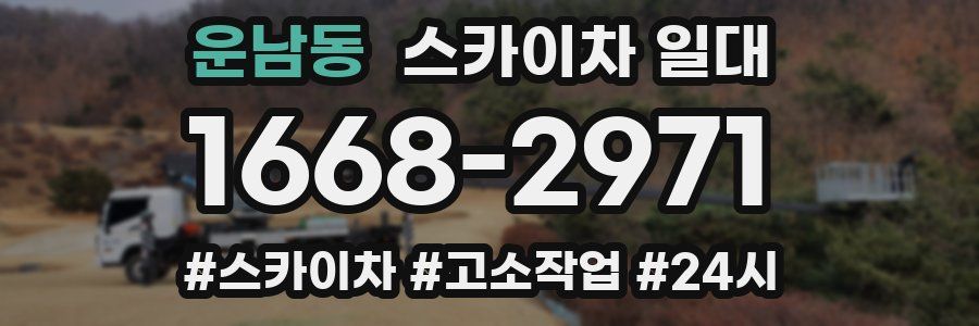운남동 스카이차 일대
