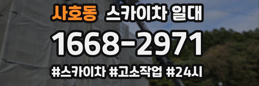 사호동 스카이차 일대