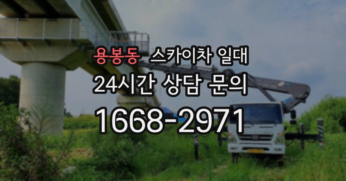용봉동 스카이차 일대