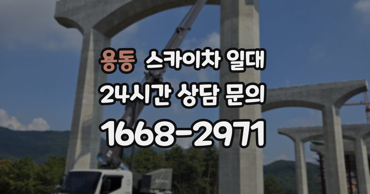 용동 스카이차 일대