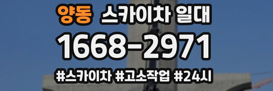 양동 스카이차 일대