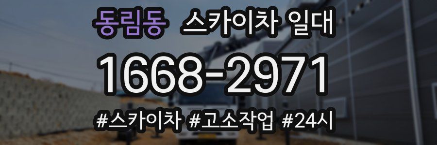 동림동 스카이차 일대