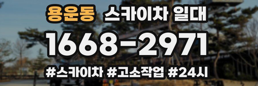 용운동 스카이차 일대