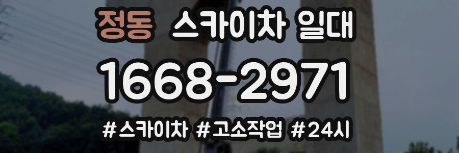 정동 스카이차 일대