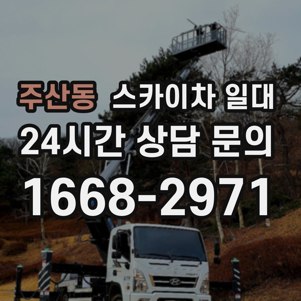 주산동 스카이차 일대