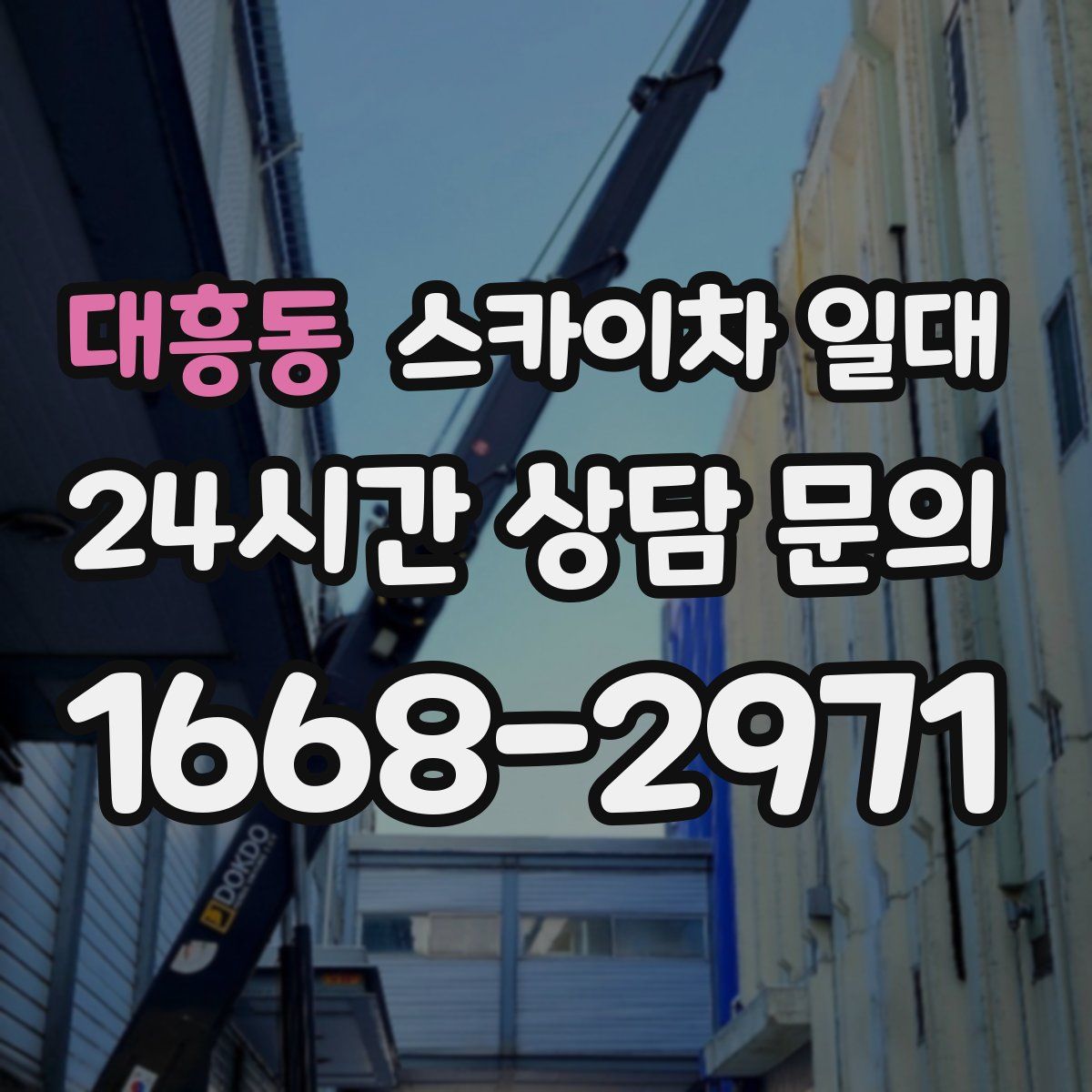 대흥동 스카이차 일대