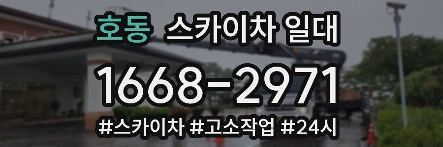 호동 스카이차 일대