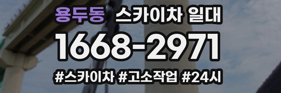 용두동 스카이차 일대
