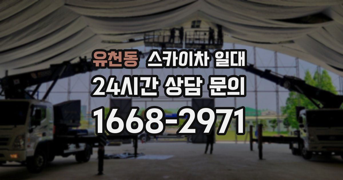 유천동 스카이차 일대