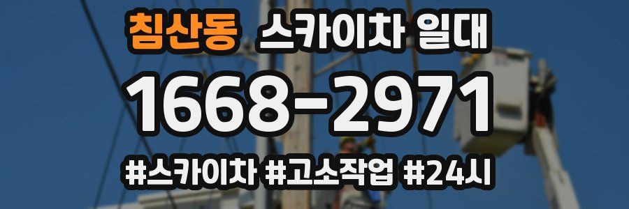 침산동 스카이차 일대
