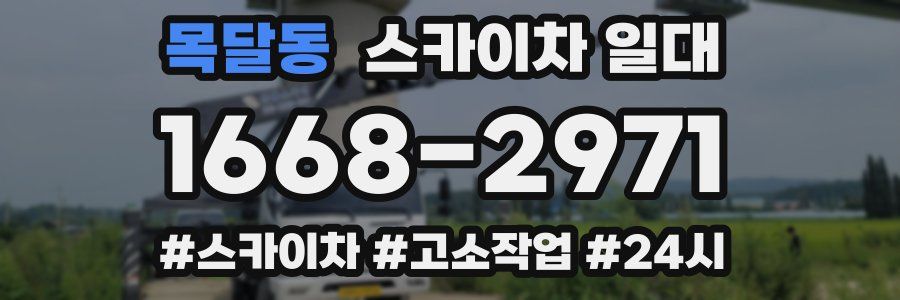 목달동 스카이차 일대