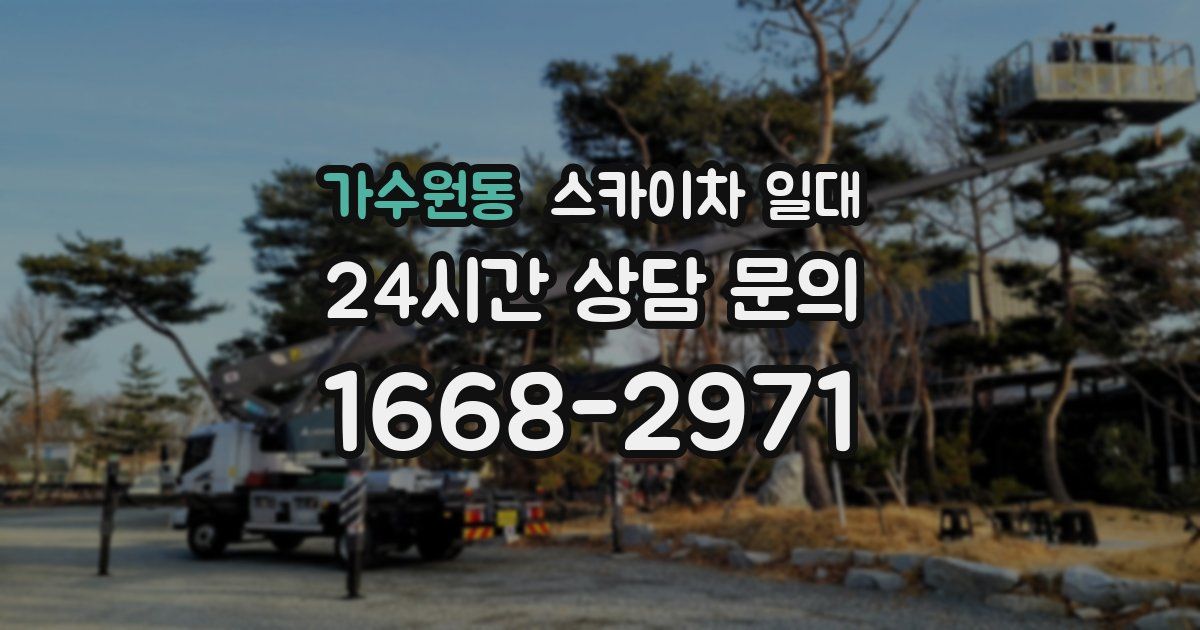 가수원동 스카이차 일대