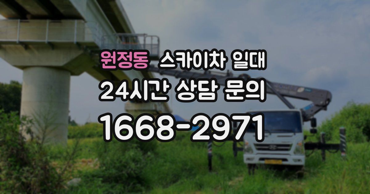 원정동 스카이차 일대