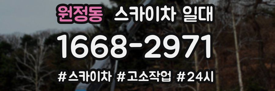 원정동 스카이차 일대