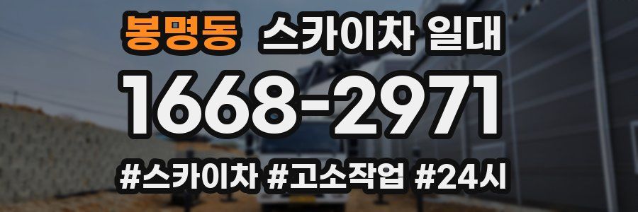 봉명동 스카이차 일대