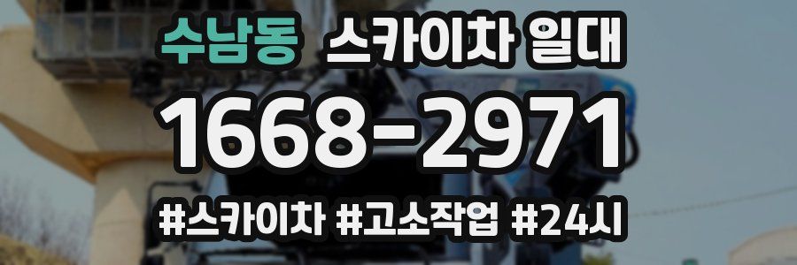 수남동 스카이차 일대