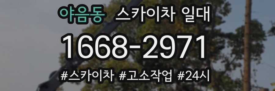 야음동 스카이차 일대