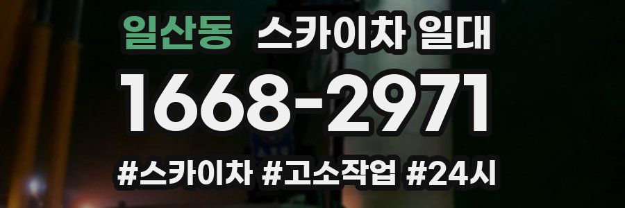 일산동 스카이차 일대