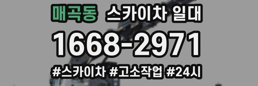매곡동 스카이차 일대