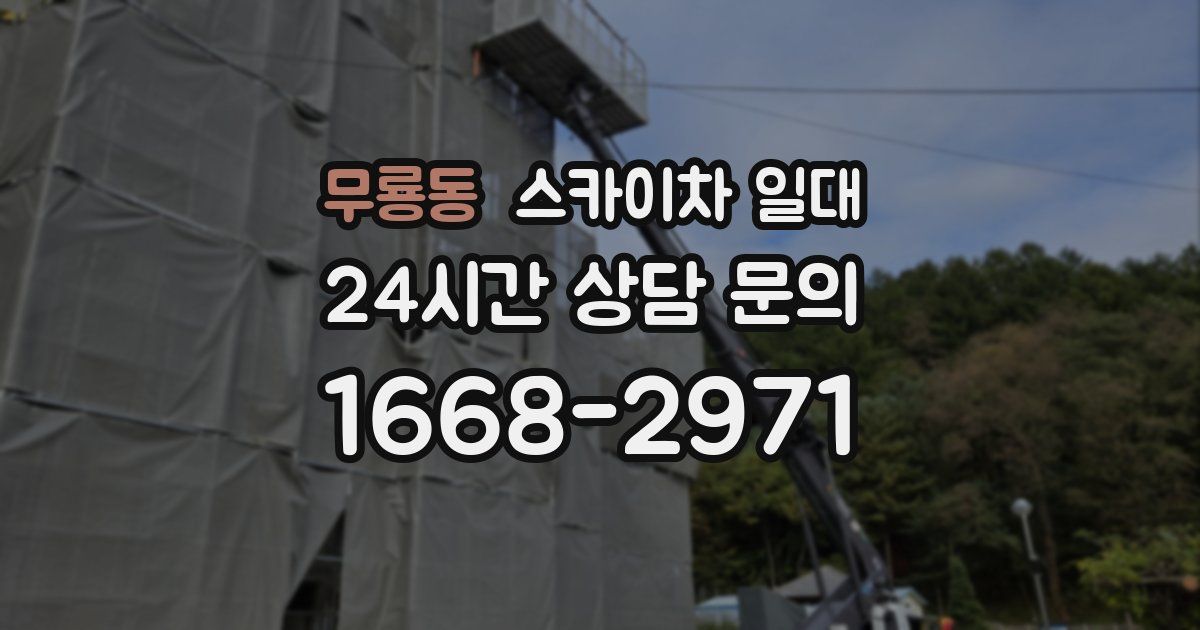 무룡동 스카이차 일대